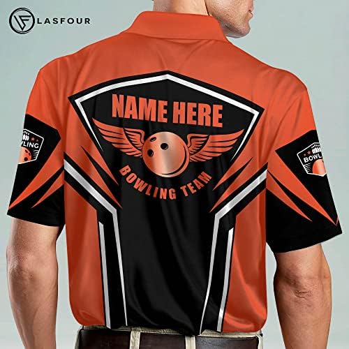 Lasfour Custom USA Majice za kuglanje s imenom, Orlovi kuglani dresovi za muškarce, majice za patriotske kuglane za muškarce i žene