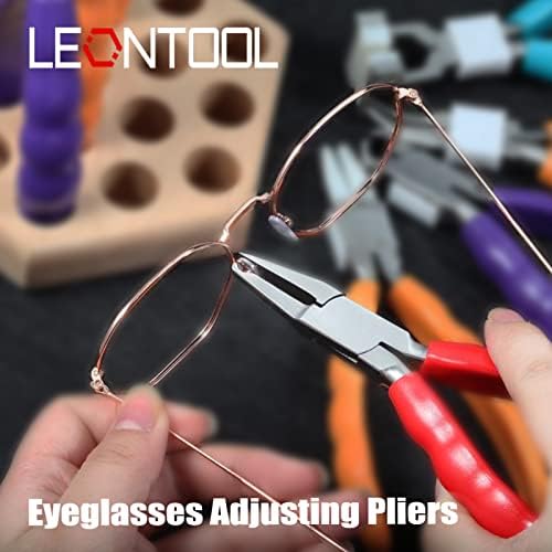 Leontool 6 inča jastučić za nos Sliering Podešavanje naočala za ruke Okviri Okviri za naočale Popravak Plier nehrđajućeg čelika Optički