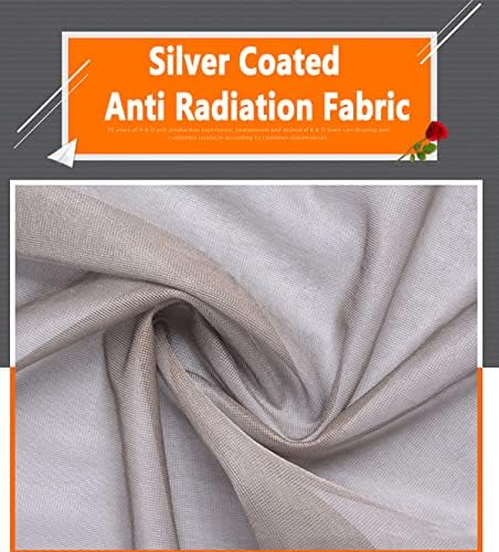 Vojni stupanj EMF oklop Faraday Gaze tkanina čisto srebro vlakna Anti zračenje, EMP, RFID, EMF tkanina EMI izolacija, blok wifi RF