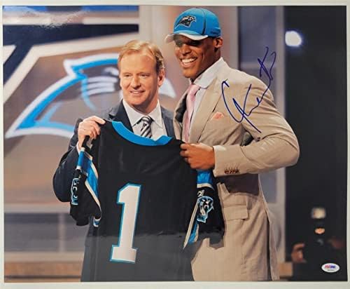 Cam Newton potpisao je Carolina Panthers 16X20 Fotografija Autogram ~ PSA/DNA holo - Autografirane NFL fotografije