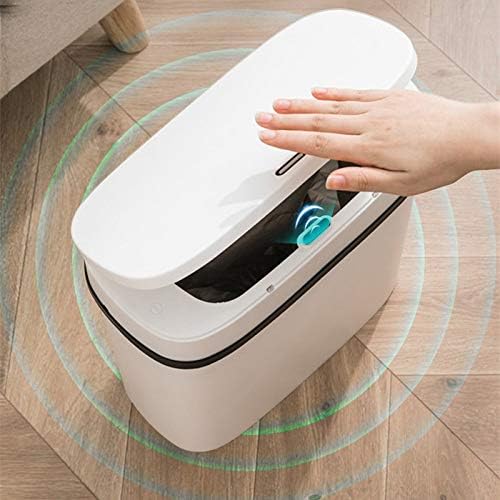 Wxxgy inteligentni senzor smeća limenka automatski poklopac uski šav smeće smeće toaletni papir košarica električna dnevna soba kreativno