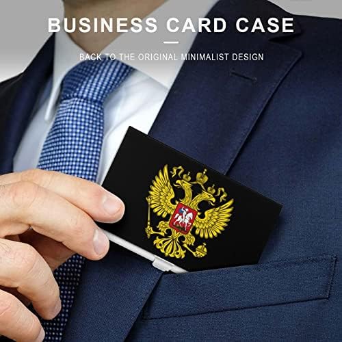 Držač poslovne osobne iskaznice s grbom Ruske Federacije, futrola od Selme, profesionalni metalni džep organizator za personalizirane