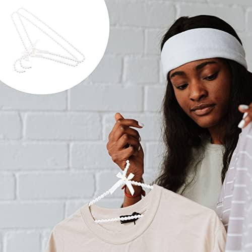 Pretyzoom 7pcs Elegantne vješalice za odjeću za odjeću za sušenje dekorativnih vješalica za odjeću plastične ormare za ormare Biserne