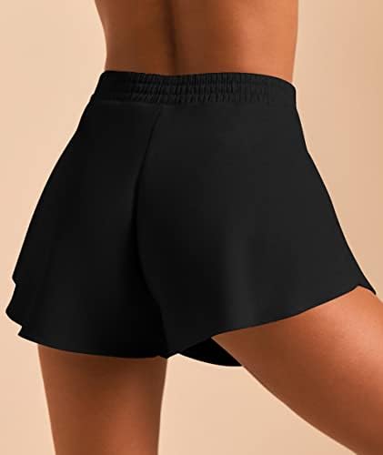 Gubles ženski ležerni ljetni protok široke noge kratke hlače s visokim strukom trening znoj kratke hlače