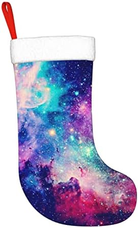 Cutedwarf Galaxy Christma čarape božićne ukrase drveća božićne čarape za božićne blagdanske zabave darovi 18-inčni