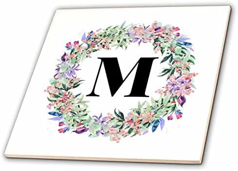 3nd 3nd - monogram - slika cvjetnog kružnog monograma - pločice