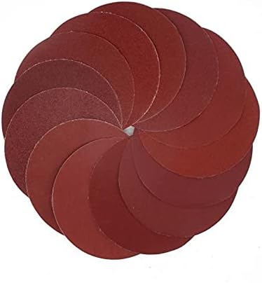 Drveni metalni poliranje brusnog papira 50pcs 5 inčni 125 mm glinica crveni brusni papir za kuke i petlje za brušenje diskova od 60