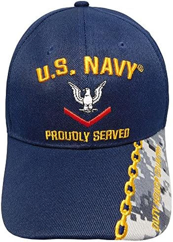 Sjedinjene Države mornarica ponosno je služila sitni časnik treće klase Honor Honor Courage mornarice plave akrilne prilagodljive vezene