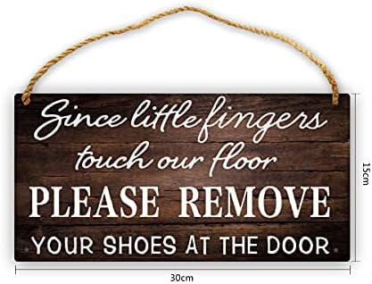 Budući da malo prstiju dodiruju naš pod, molimo uklonite cipele na vratima viseći znak zidne umjetničke dekor kuće s natpisom na vratima