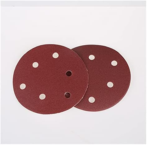 Drveni metalni poliranje brusnog papira 20 5 125 mm okruglih pješčanih ploča s diskom od šest rupa brusnom od 60-1500 kuka i diskom