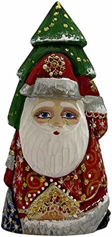 Drveni ruski Djed Mraz 4,92 Visoki rezbareni drveni Djed Mraz figurica, drveni otac Frost, Ded Moroz.Christmas i Nova godina poklon
