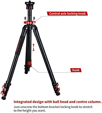 IFootage kamera tronožac - profesionalni video stajalište -max opterećenje 13,2 lbs, visina 7,6 - 65, brzo izravnavanje i implementacija,