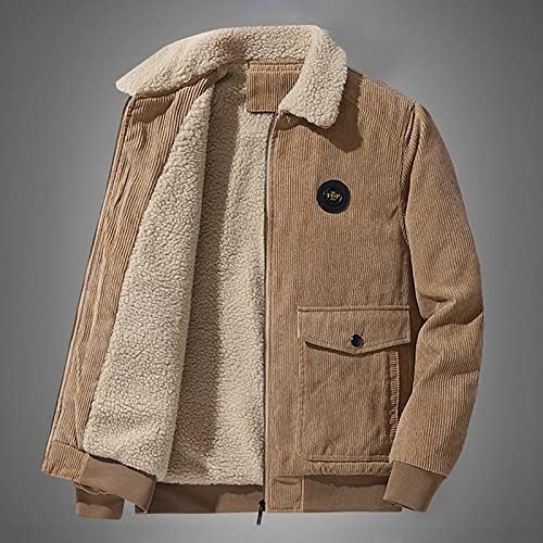 Ymosrh muške jakne muške jeseni i zima ležerna modna jakna s jaknom gumb za jaknu corduroy vrhovi kaputi za muškarce