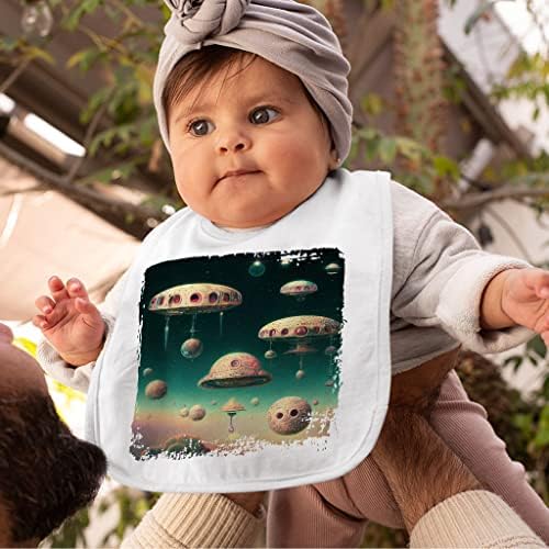 Spaceship Baby Bibs - vanzemaljci za bebe za hranjenje - NLO bibs za jelo