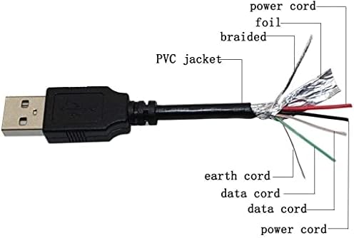 Parthckssi Mini USB 2.0 PC kabel za kabel za wacom intuos5 dodirnite mali grafički olovka srednja tableta, PTH450 PTH-450/K0-C wacom