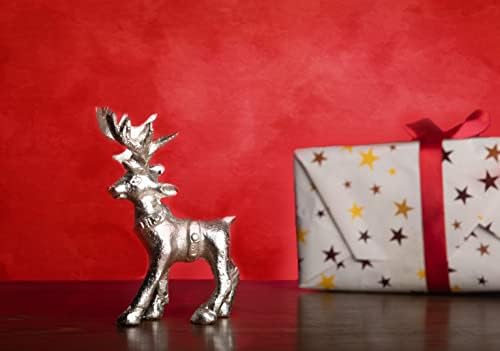 Čudesna briga božićna jelena figurica | Uređaji za dom za dnevnu sobu | Stojeći božićni jelen | TABEL TOPIT kip | Minijaturne figurice