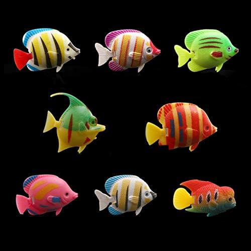 Umjetni akvarij 10 komada plastične umjetne pokretne plutajuće ribe, realistična riba sa svjetlucavim efektom ukras akvarija za ukrašavanje
