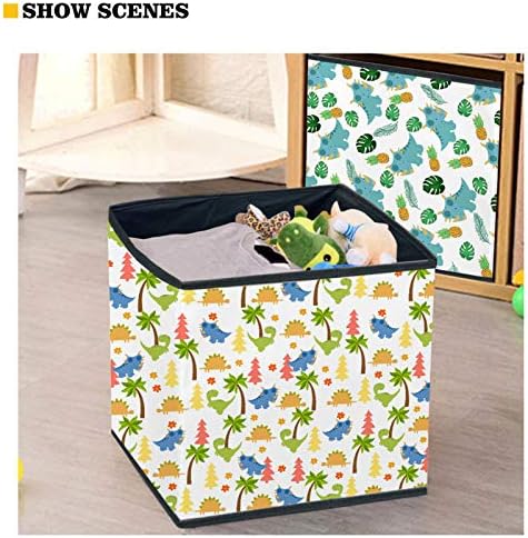 Seanarativni leptir i suncokretovi dizajniranih igračaka za skladištenje srušenih kanti za spremište za skladištenje za pse, djecu,