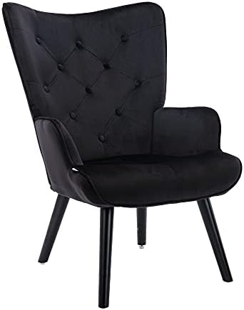 Baršunasta akcentna stolica u izboru moderna taftana stražnja stolica s gumbima s naslonima za ruke tapecirana s visokim naslonom stolna