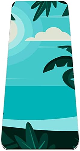 Siebzeh tropska plaža pejzaž Premium debela joga prostirka ekološka guma za zdravlje i fitnes ne klipina za sve vrste vježbanja joge