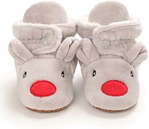 Božićne dječje pamučne čizme tople pamučne cipele mekane udobne kućne cipele za malu djecu grijaće cipele za djevojčice