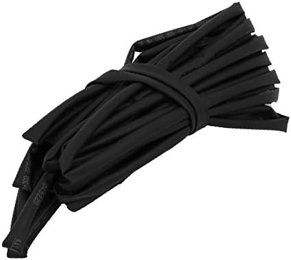 X-umrli toplina koja se smanjuje cijev za omatanje kabela dugačka 6 metara dugačka 4,5 mm unutarnja dia crna (manga del kabel de endoltura