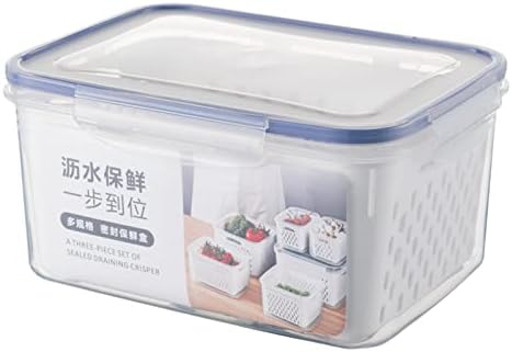 Dvoslojna odvodna košara kutija za skladištenje svježe hrane kuhinjski pribor nepropusna kutija plastična kutija za skladištenje svježe