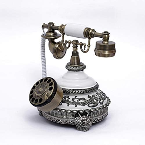 Antikni telefon, europski kreativni retro kućni ured telefonirajući rotacijsko biranje