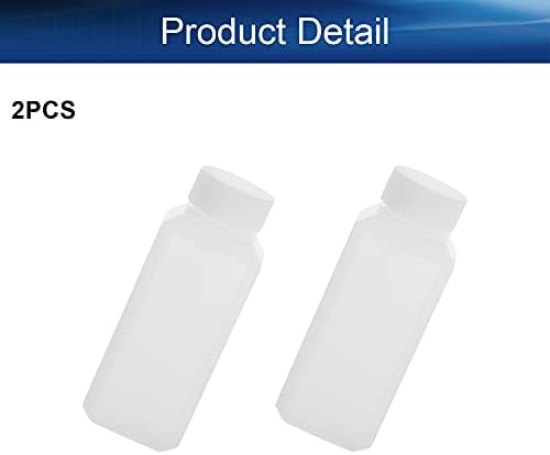 Bettomshin 2pcs široke boce za reagens za usta, 105x40x19,5 mm/4.13x1.57x0.77 120ml PE plastična boca za brtvljenje, laboratorij za