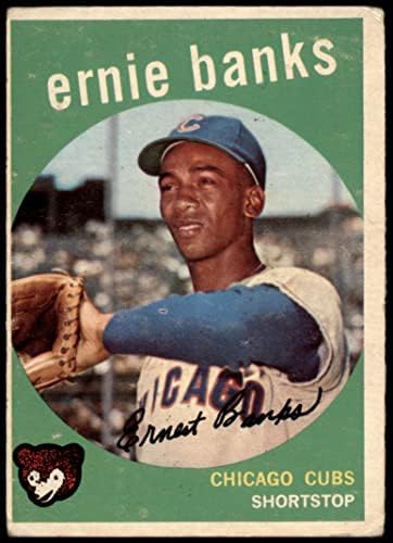 1959. Topps 350 Ernie Banks Chicago Cubs Dean's Cards 2 - Dobri Cubs