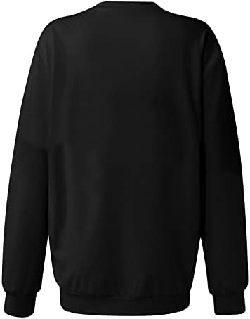 Mrgiinri ženke ležerne dukserice dugih rukava 2023 Gradient za posadu/blok u boji pulover opušteni fit labavi vrhovi