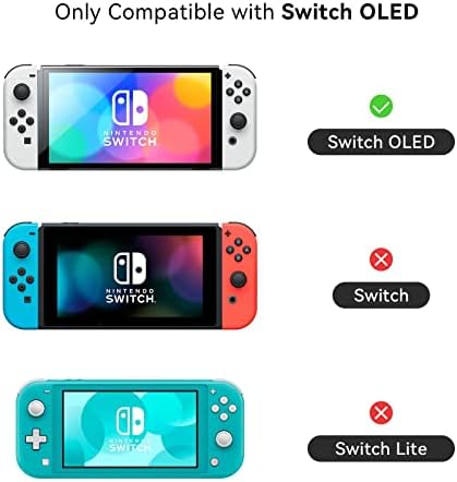 GeekShare Zaštitni slučaj Slim pokrivača Kompatibilan s Nintendo Switch OLED i Joy Con - Apsorpcija šok i anti -ogrebotina - Mukbang