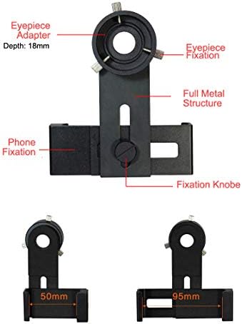 Komplet adaptera za kameru pametnog telefona za mikroskop s okularom od 924-36 mm