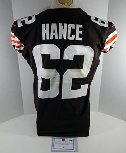 2020. Cleveland Browns Blake Hance 62 Igra Upotrijebljena Brown Jersey 46 DP23414 - Nepotpisana NFL igra korištena dresova