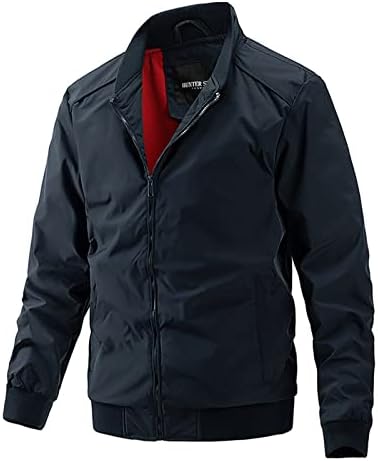 ADSSDQ Kožna jakna za muškarce, casual pulover dugih rukava Muškarci joga plus size jesenski zip-up majice solidne repel6