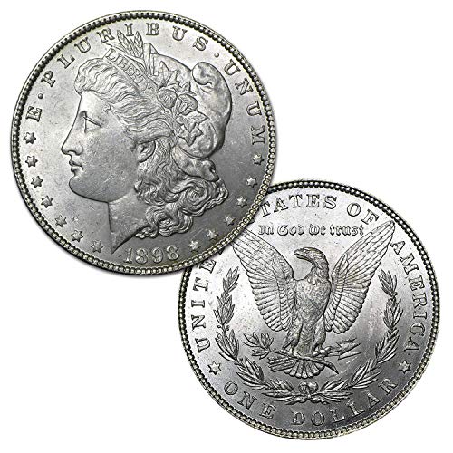1898. p morgan srebrni dolar bu $ 1 sjajno necirkulirano