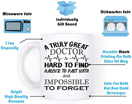 Smiješni koštani proizvodi Doktor Mirovanje - Uistinu sjajnom liječniku je teško pronaći - šalica šalice za kavu od 11 unci - jedinstveni