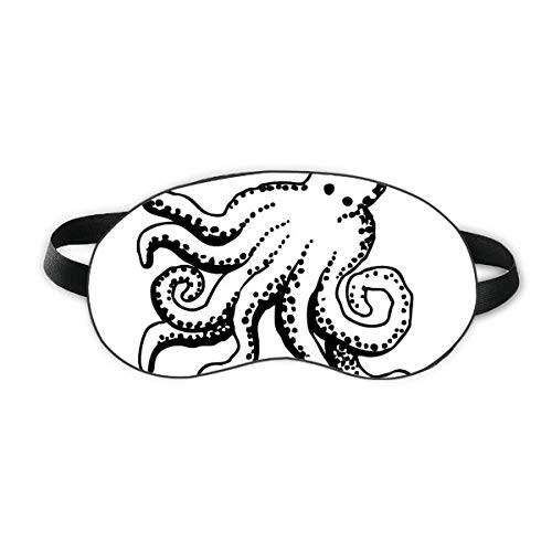 Marine Life Octopus crtani ilustracija Sleep Eye Shield meka noć nijansa zaveza