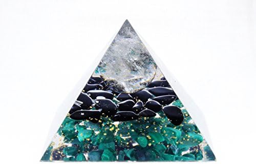 Orgonit orgona piramida - generator energije - zaštita EMF -a - kristalni dragulj - kvarc Obsidian malahit - moćan alat