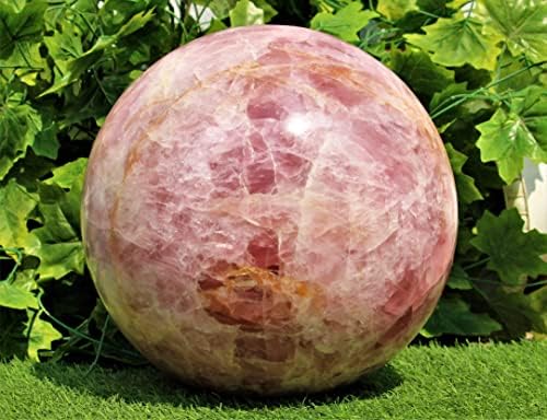 Izvrsni vrlo ogromni prirodni polirani ružičasti ružičasti kvarc Kristalni kamen sfera čakre zacjeljivanje velikih ukrasnih minerala