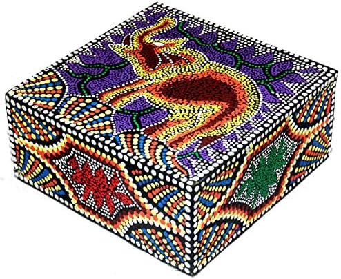 Overstock ručno izrađeni 'slon' aborigine dot art box