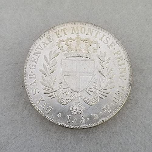 Antikni zanat Italija 1821. Memorijalna kolekcija mesinga srebra 1837Coin Kolekcija Komemorativna kovanica