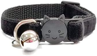 Mekane baršunaste ogrlice za mačke sa zvonom / sigurna kopča za brzo otpuštanje / Dostupno u veličinama ogrlica za mačke i Ogrlica