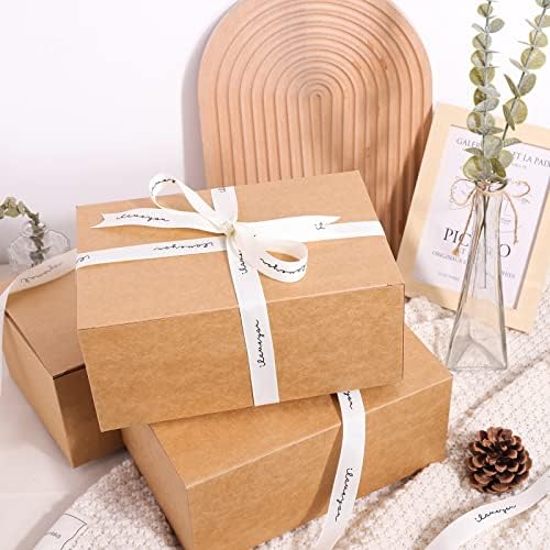 Smeđe poklon kutije od 12 pakiranja, 9. 45.6.5.4 inča, papirna poklon kutija s poklopcima za darivanje djeveruše za vjenčanje, maturu,