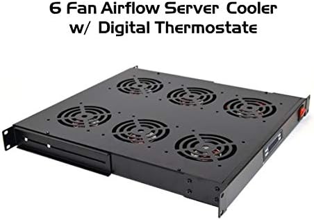 Ventilatori za hlađenje br. 6 za standardni ormar / stalak poslužitelja širine 19 inča sa senzorom termostata