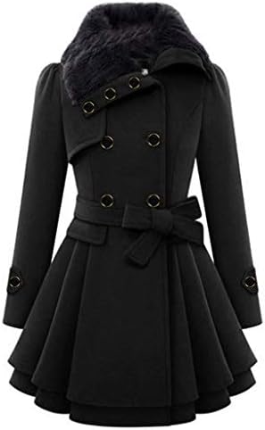 Zimski kaput za žene topla vitka jakna debela je kaputa zimska kapuljača s patentnim zatvaračem vuna vunena dugačka kaputa