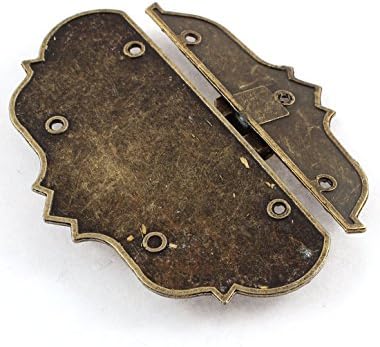 Aexit 97 mm x 73 mm, Starinski okovi za ormar Brončani ton Kofer kutija za nakit Bolt kvaka Dvorac